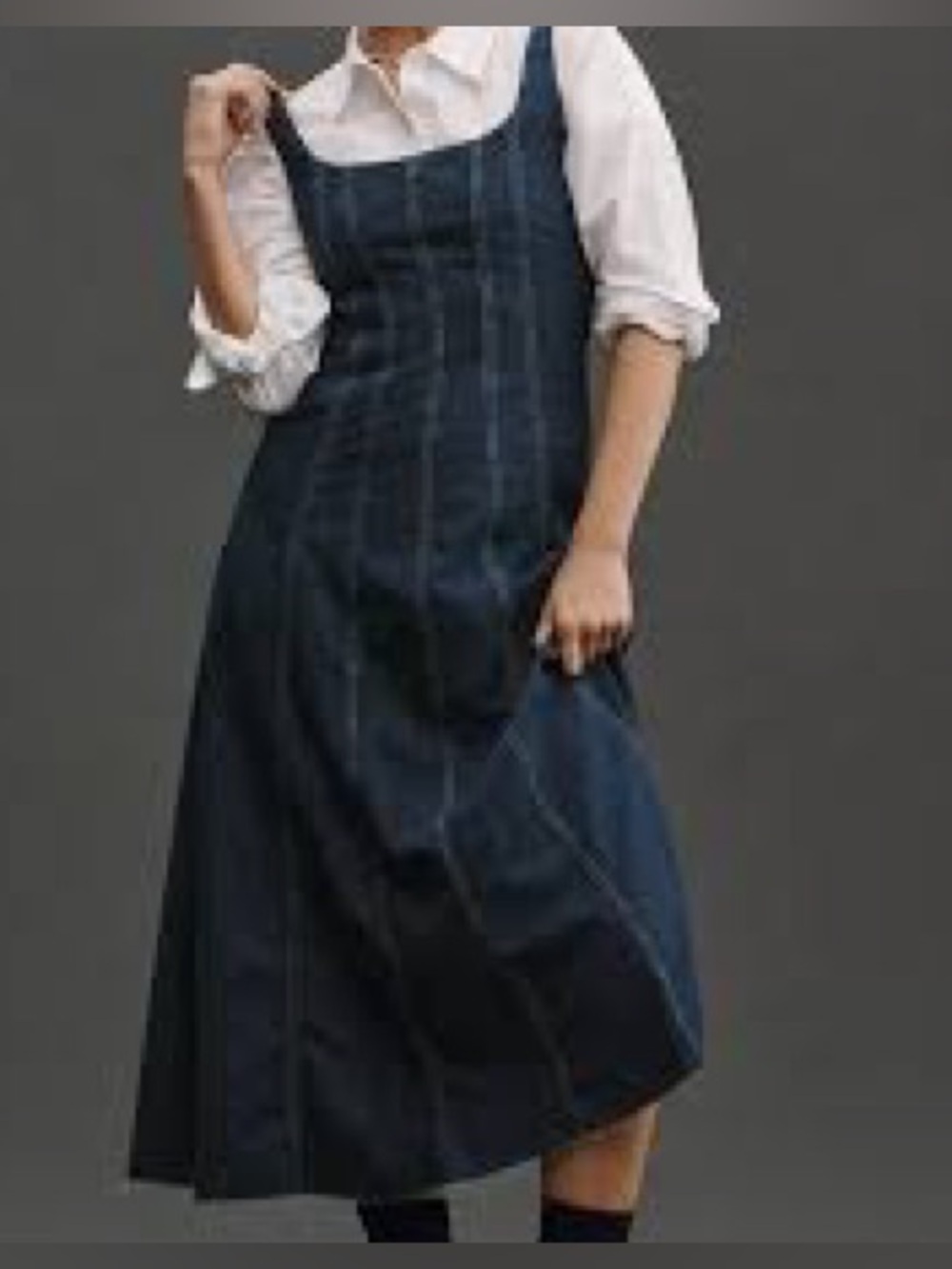 Joie Dark Blue Denim A-Line Dress